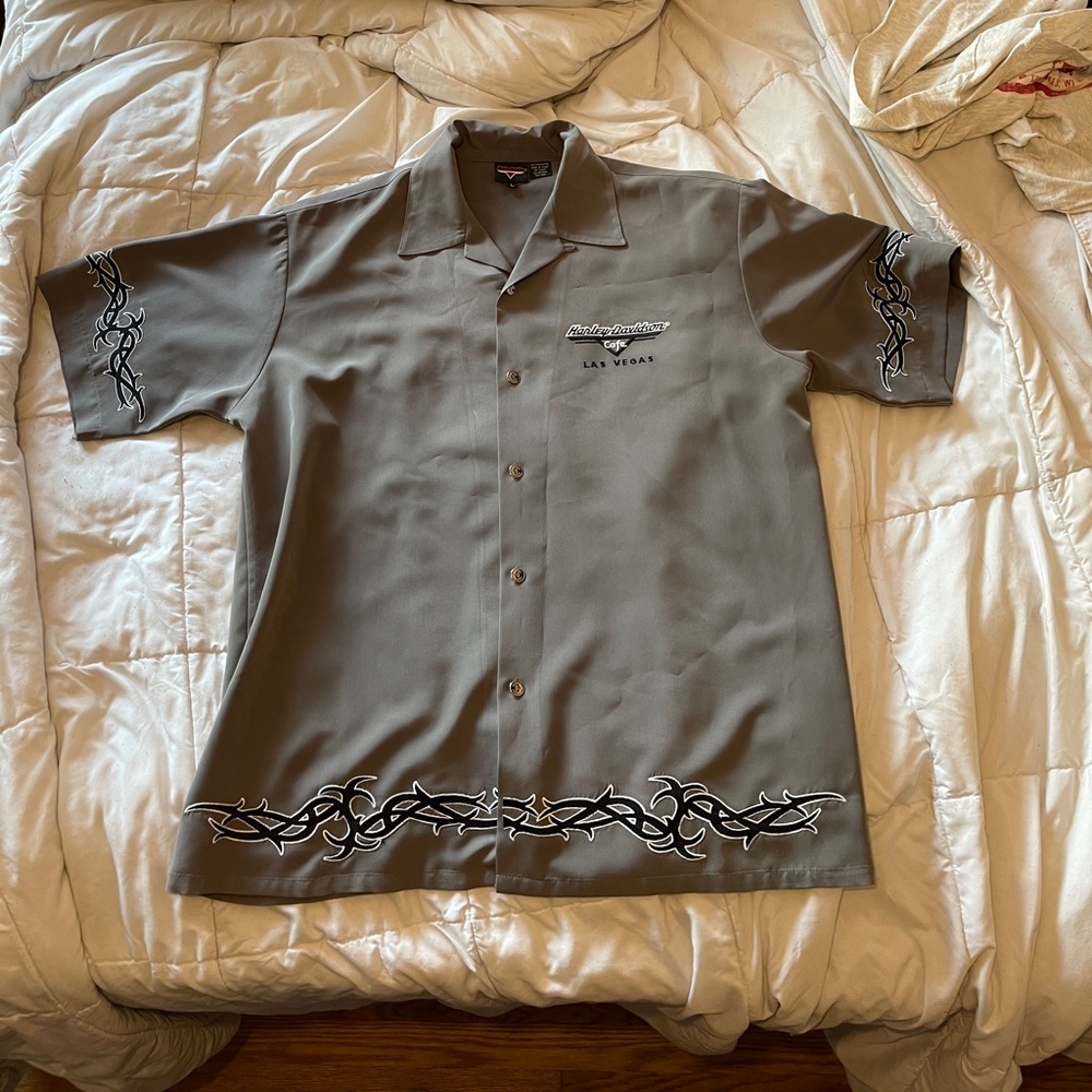 Harley Davidson Button Up